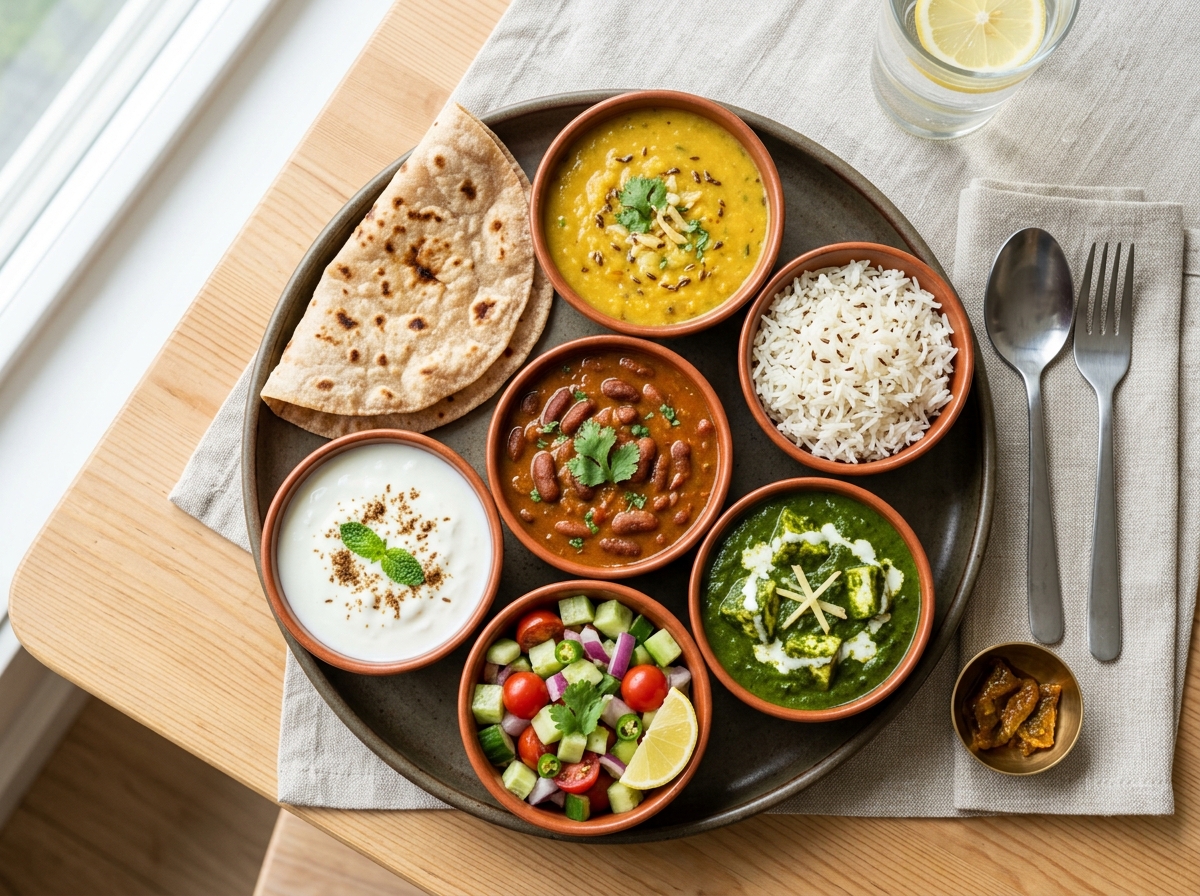 Balanced Indian Recovery Thali